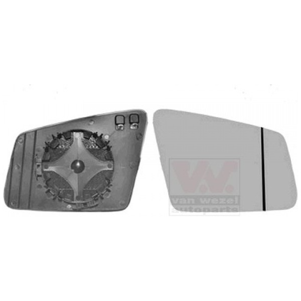 MERCEDES CLA W117 13-/S W221 09-*CRISTAL RETROVISOR DCH TERMICO ASFERICO