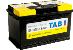 BATERIA TAB START/STOP EFB 60AHR 600(CAPACIDAD DE ARRANQUE) 230X173X200