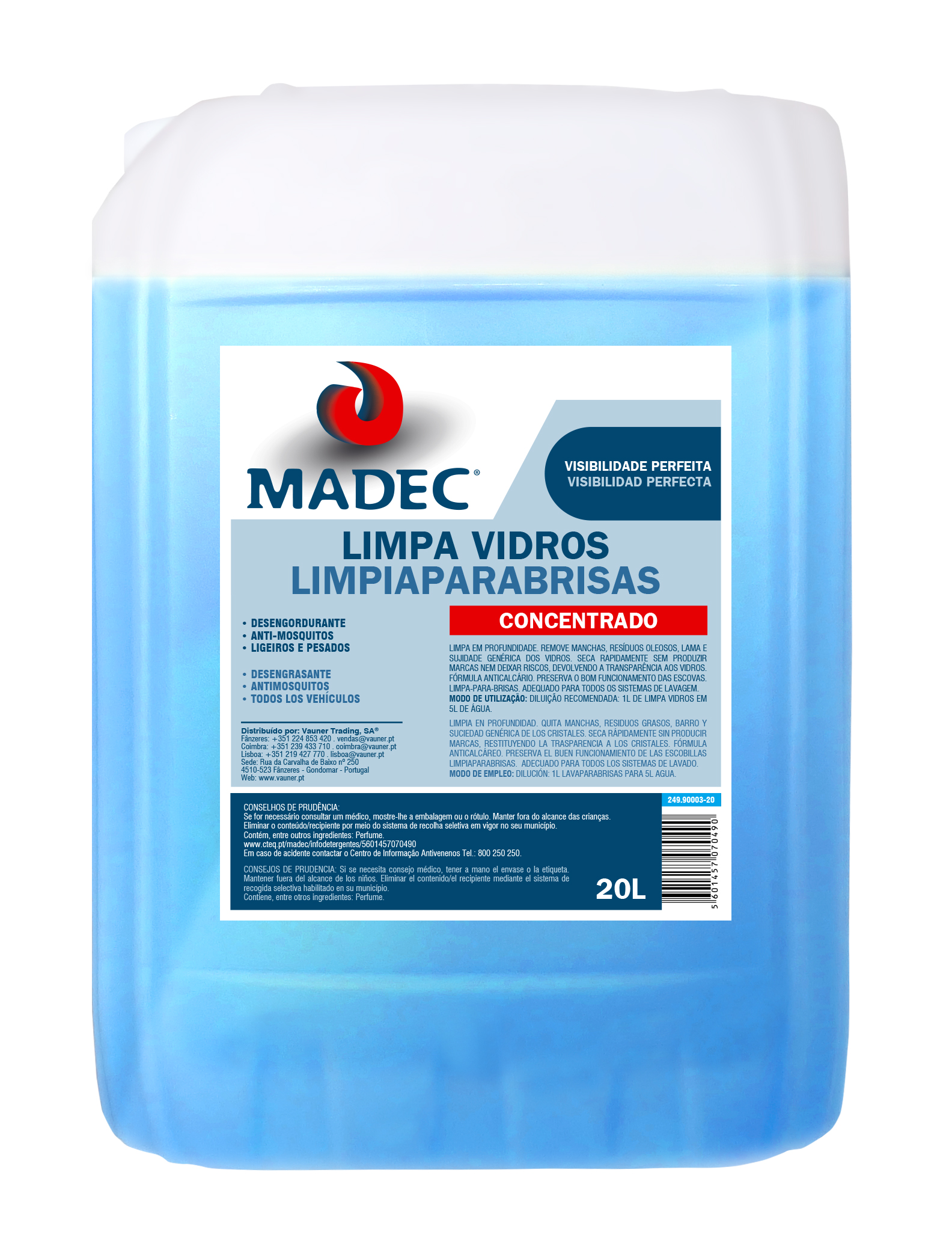 MADEC LIMPIA PARABRISAS CONCENTRADO 20L (AZUL) |
